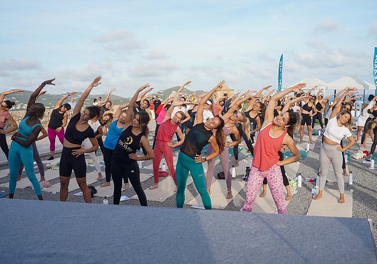 Uno de los inspiraadores momentos durante la pasada edición del Ibiza Wellness Weekend.