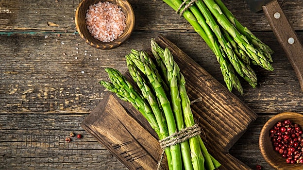 Los espárragos son buenos para la retención de líquidos.