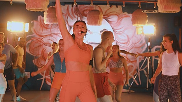 Durante una clase en Dan's.