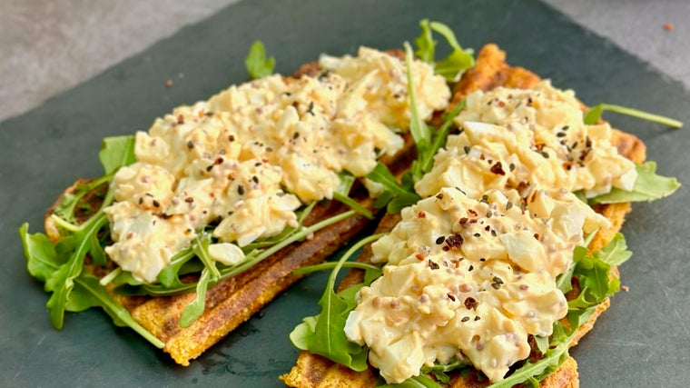 Tostadas de zanahoria.