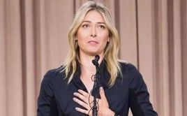 Maria Sharapova en la rueda de prensa en Los Ángeles admitiendo su positivo