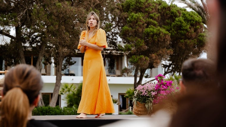 La psicóloga Alicia González, durante su participación den Formentera Zen.