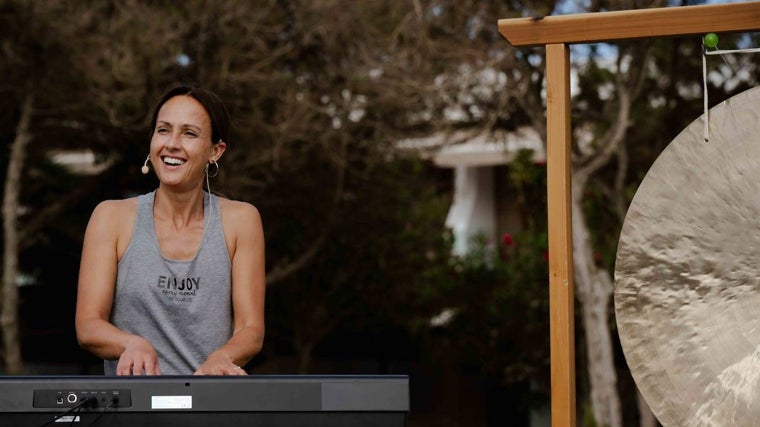 Laura Andrés, durante su participación en Formentera Zen.