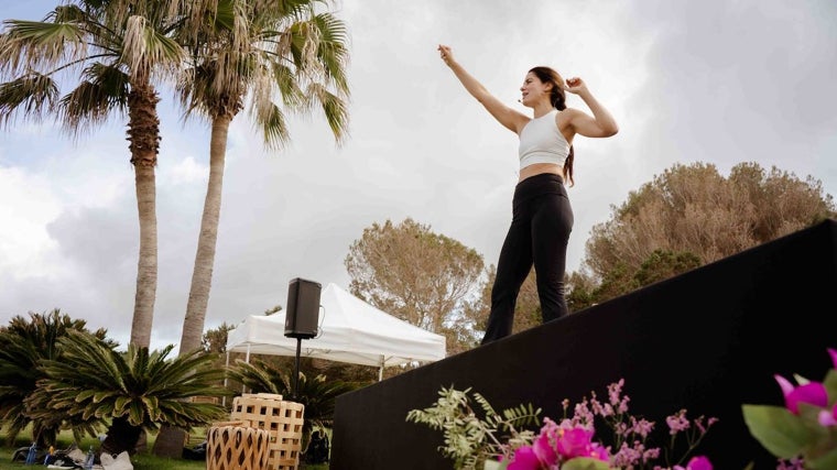 Laia Nart, durante su participación en Formentera Zen.