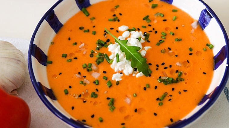 La receta del salmorejo ligero más sabroso de todos.