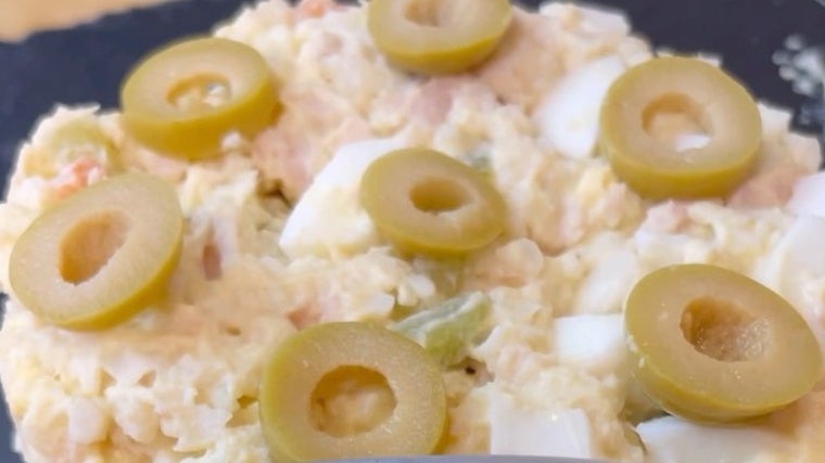 Ensaladilla con coliflor.