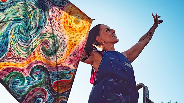 La Mari, de Chambao, en una de las imágenes promocionales de su disco.