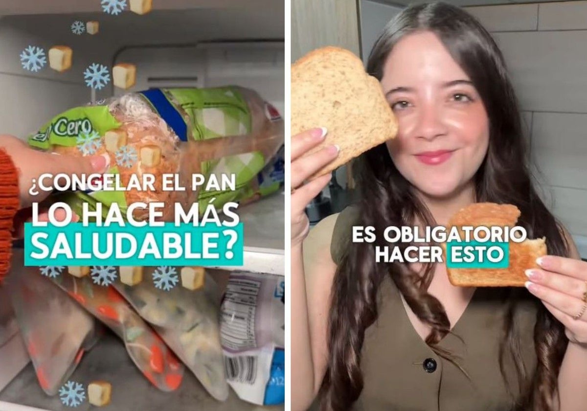 Mariana, durante su vídeo sobre el mejor consumo de pan