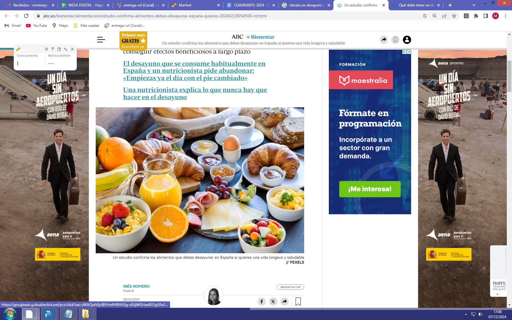 Los alimentos que debes desayunar en España si quieres una vida longeva