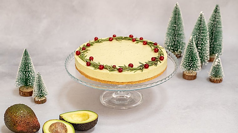 Pastel de aguacate y lima.