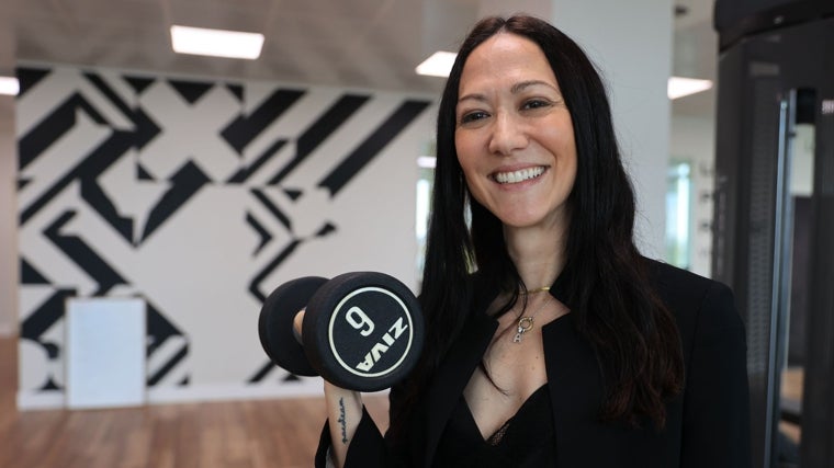 Sara Tabares, durante su entrevista en torno a la importancia de entrenar la fuerza.