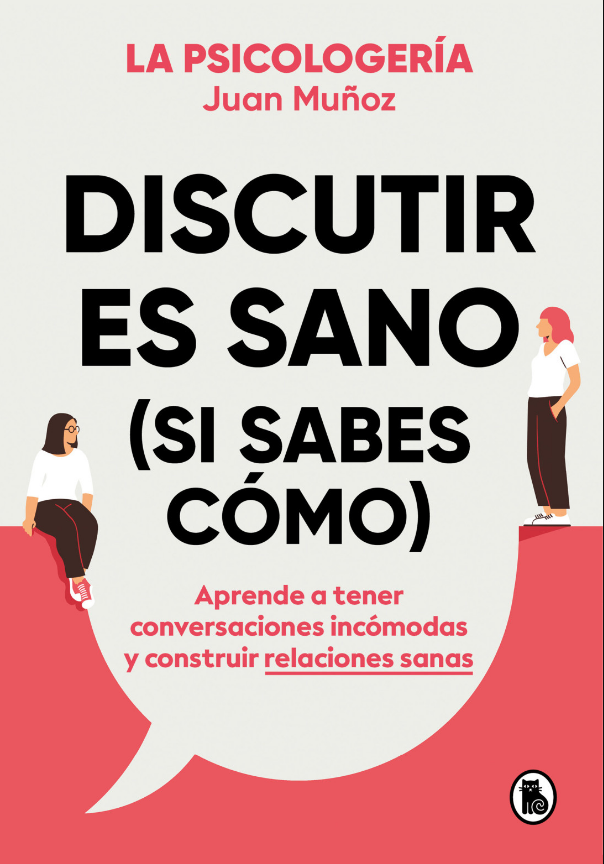 Juan Muñoz, psicólogo y creador de la cuenta @psicologeria, nos explica en 'Discutir es sano si sabes cómo' qué nos ha llevado hasta aquí y qué podemos hacer para remediarlo. En este libro aprenderás que discutir no es crear conflictos nuevos, sino solucionar los que ya existen; encontrarás las herramientas para hacerlo comunicándote de forma asertiva y respetuosa y aprenderás a cultivar relaciones sanas con los demás y, también, contigo. Porque sí, discutir puede ser sano. Solo necesitas saber cómo hacerlo.