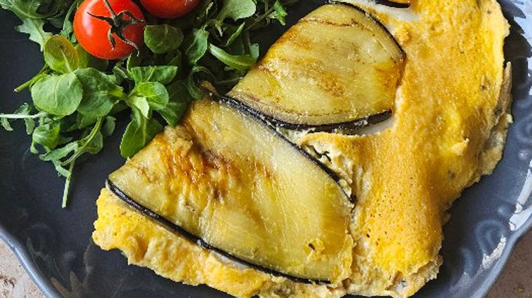 Tortilla de berenjena.