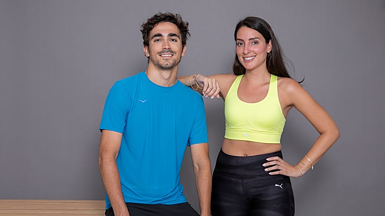 Sara Guzmán y Nico Regidor, creadores del club de running 'Del sofá al asfalto'.