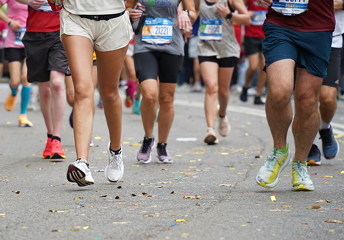 Corredores de una carrera de larga distancia