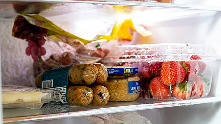 Las verduras aguantan en buen estado en la nevera.