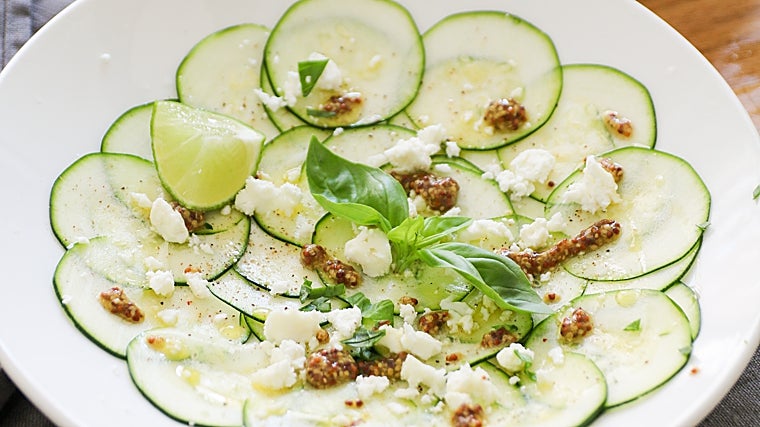 Carpaccio de calabacín