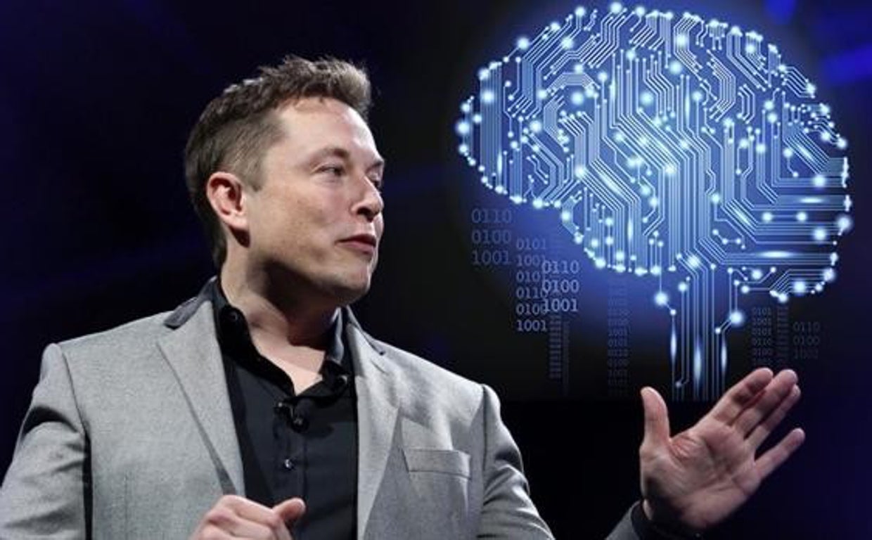 Elon Musk durante la presentación de Neuralink, su equipo de chips cerebrales
