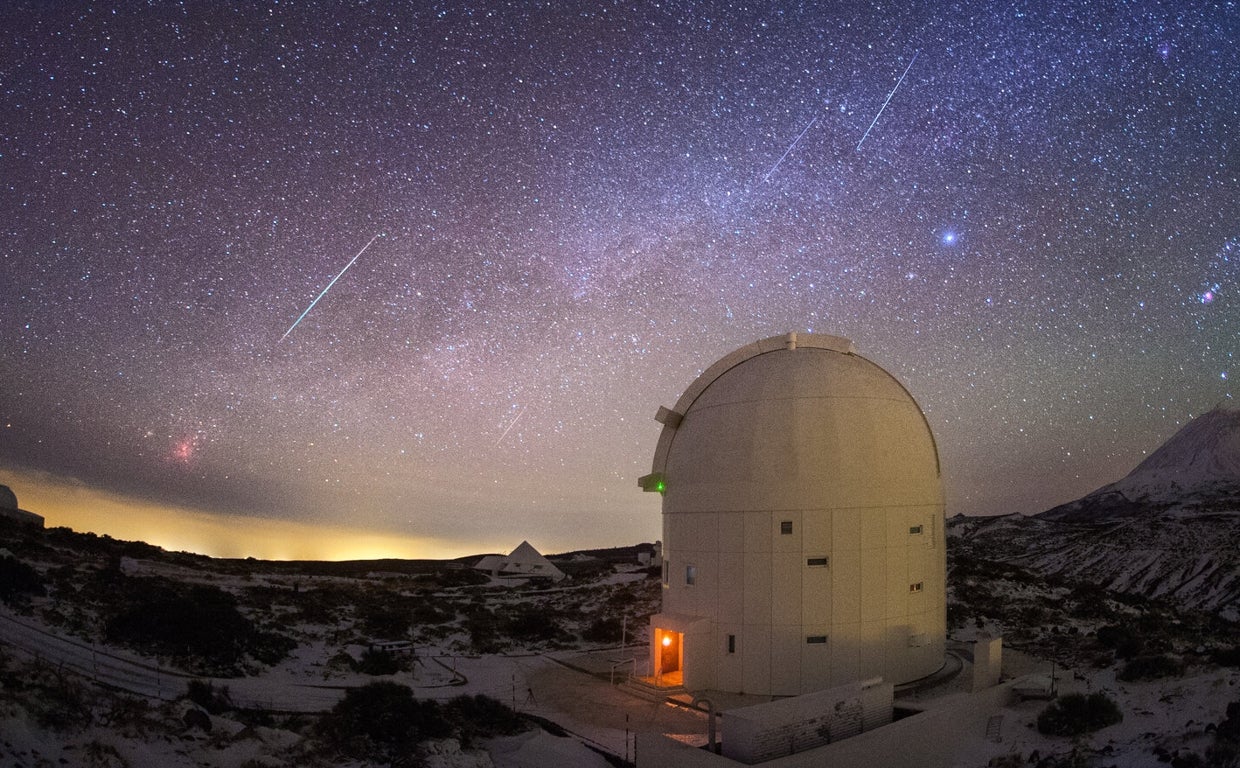 Observatorio del Teide, uno de los telescopios involucrados en la misión DART