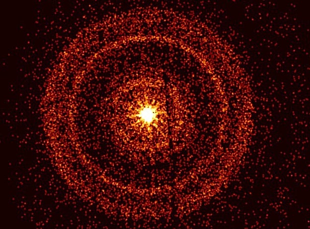 El telescopio de rayos X Swift capturó el resplandor de GRB 221009A aproximadamente una hora después de que fuera detectado por primera vez