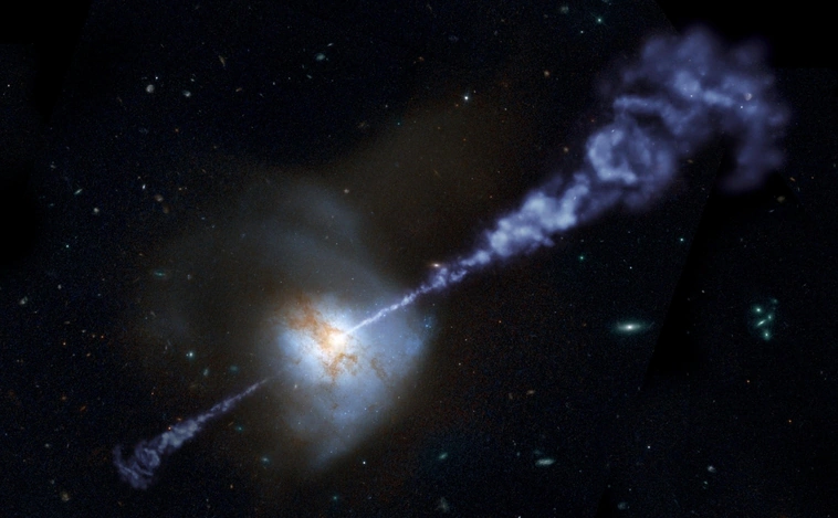 Un agujero negro 'vomita' los restos de una estrella tres años después de devorarla