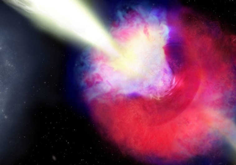 La explosión de una kilonova pone 'patas arriba' lo que creíamos saber sobre los estallidos de rayos gamma (GRB)