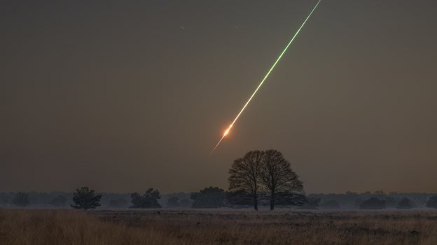 El asteroide 2023 CX1, fotografiado en los cielos sobre el sur de los Países Bajos