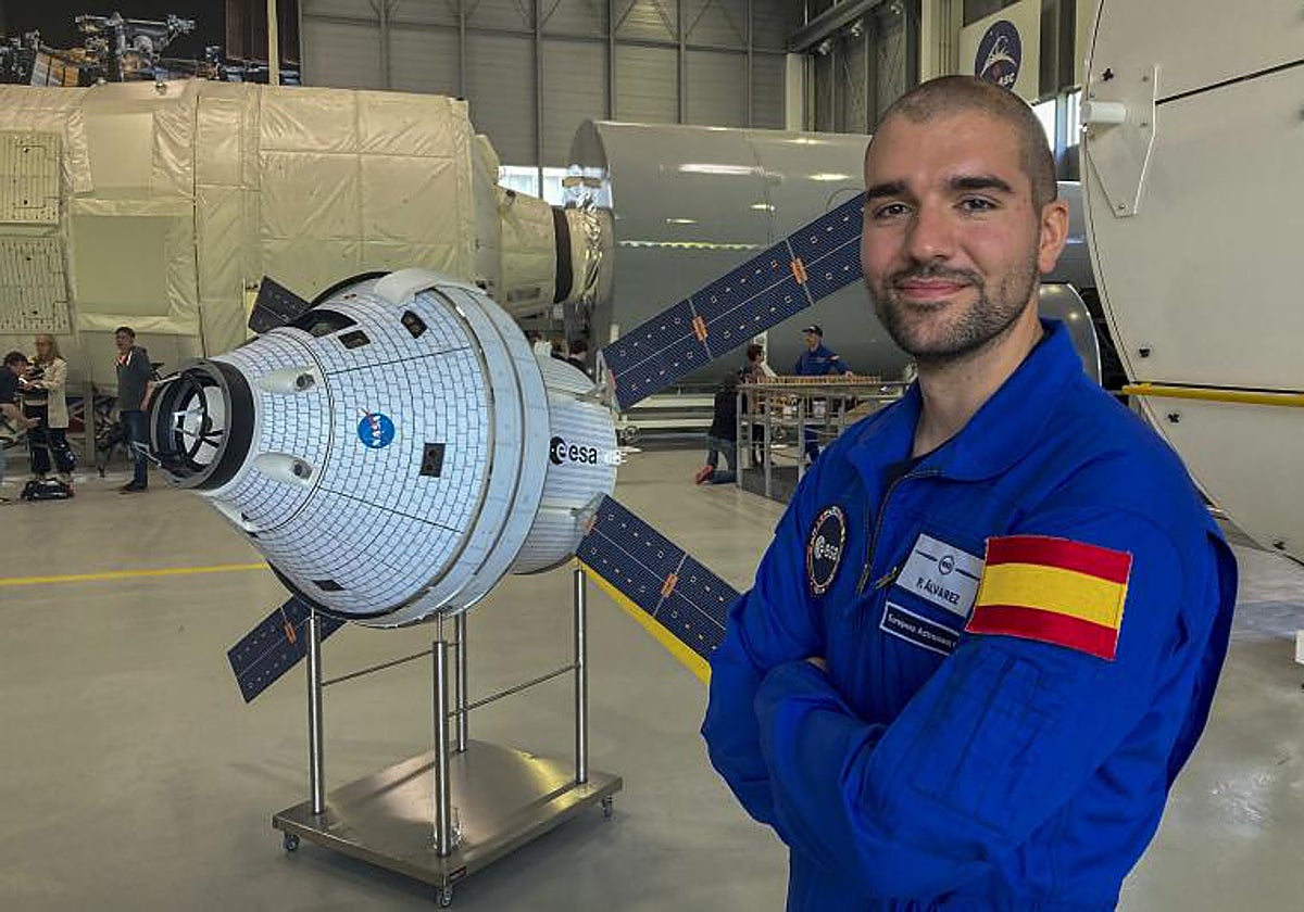 El astronauta español Pablo Álvarez