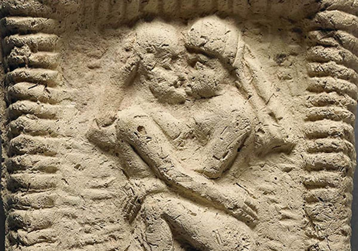 El primer beso romántico de la humanidad, en Mesopotamia hace 4.500 años