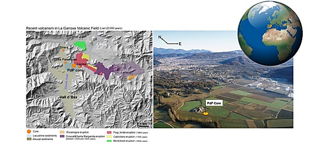 Localización del lugar donde se realizó el sondeo