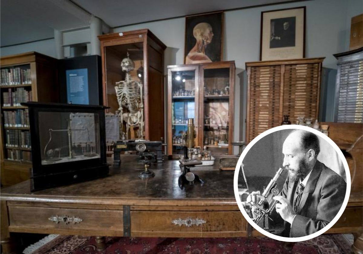 La recreación del despacho de Santiago Ramón y Cajal en el MNCN