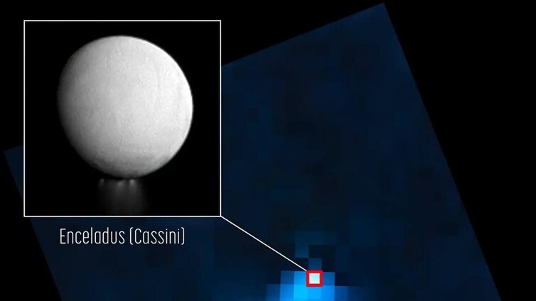 Un géiser en Encélado 'dispara' agua al espacio a 10.000 kilómetros de altura