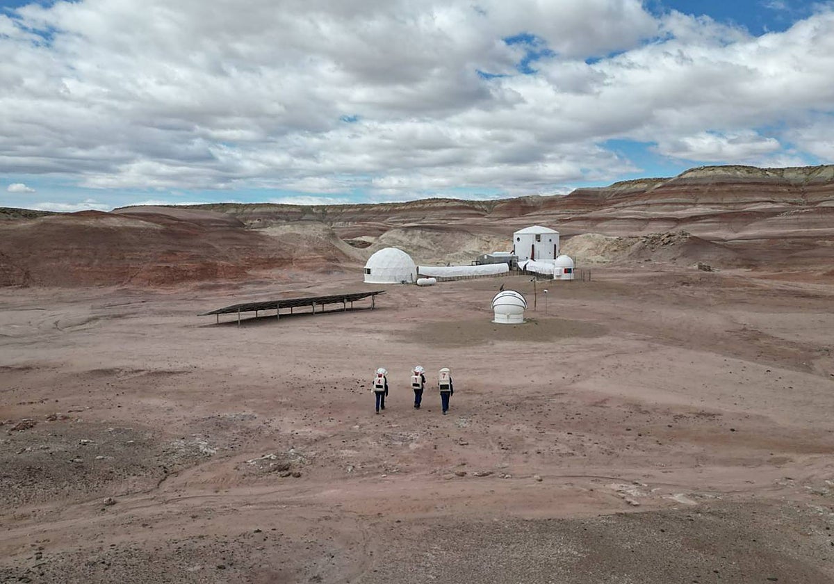 Imagen de la misión Hypatia 1 en el desierto de Utah