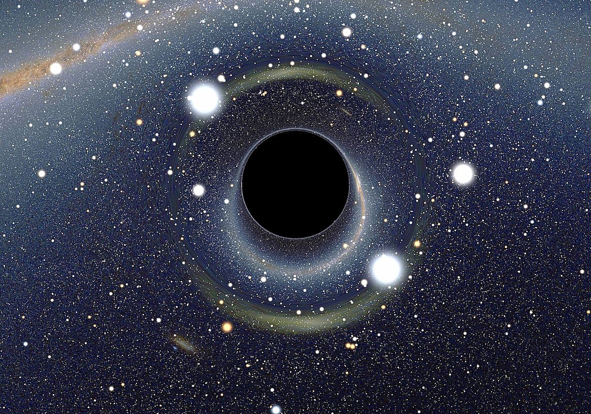 Recreación de un agujero negro