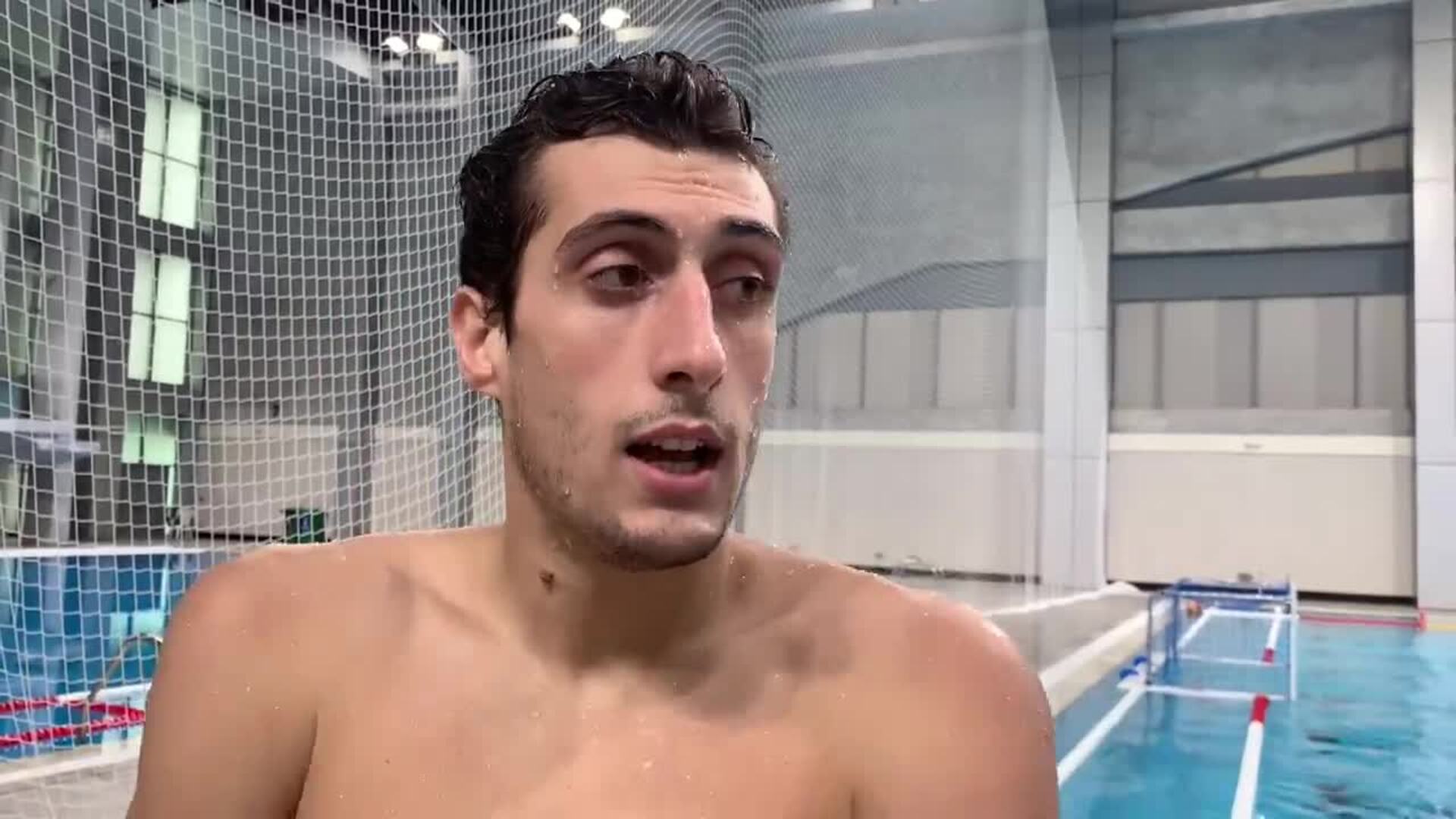 Unai Aguirre, antes del duelo ante Montenegro