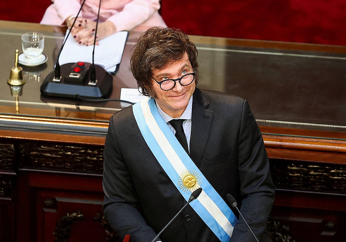 El presidente argentino Javier Milei