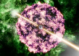Descubren qué provocó la mayor explosión de rayos gamma jamás registrada en el Universo
