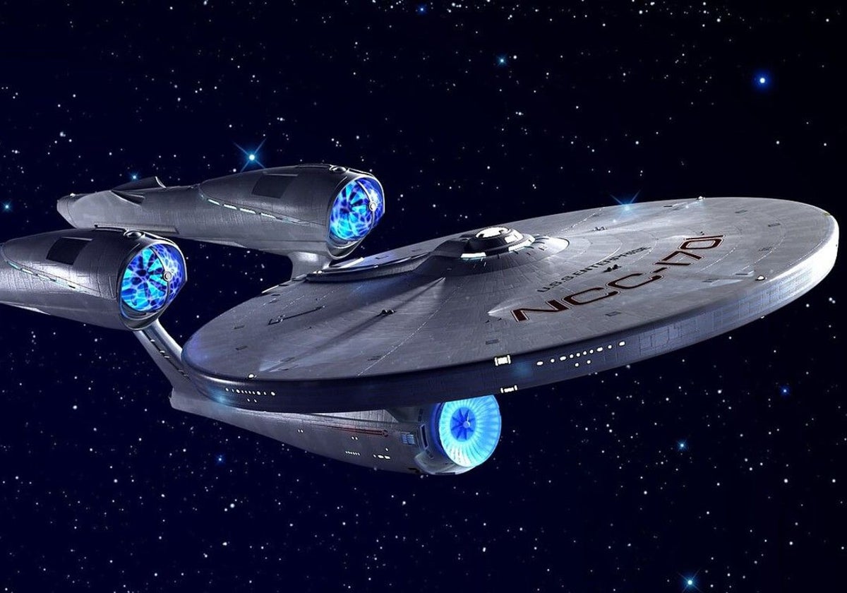 La nave estelar USS Enterprise, de la serie Star Trek