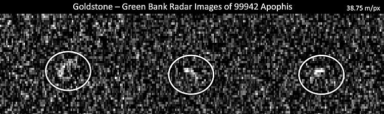 Imagen de radar del asteroide Apofis