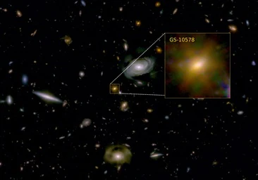 Observan por primera vez cómo un gran agujero negro 'mata de hambre' a su galaxia