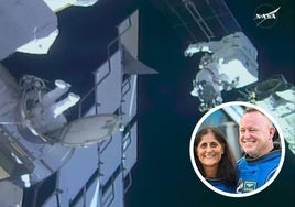 Los dos astronautas varados en la EEI desde hace ocho meses dan su primer paseo juntos por el espacio