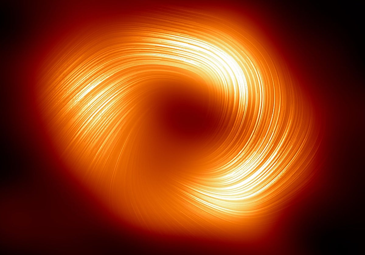 El agujero negro de nuestra galaxia, como una verbena