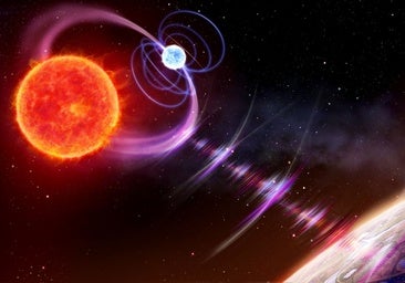 Detectan, por primera vez, una señal de radio enviada por un sistema de dos estrellas