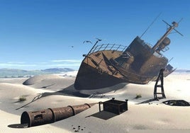 El desolador aspecto del Mar de Aral, convertido en un desierto