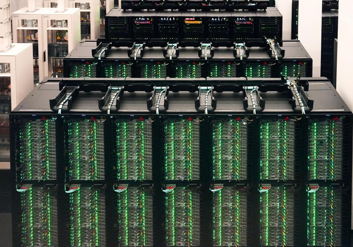 Aspecto del supercomputador MareNostrum5 del Barcelona Supercomputing Center-Centro Nacional de Supercomputación (BSC-CNS)