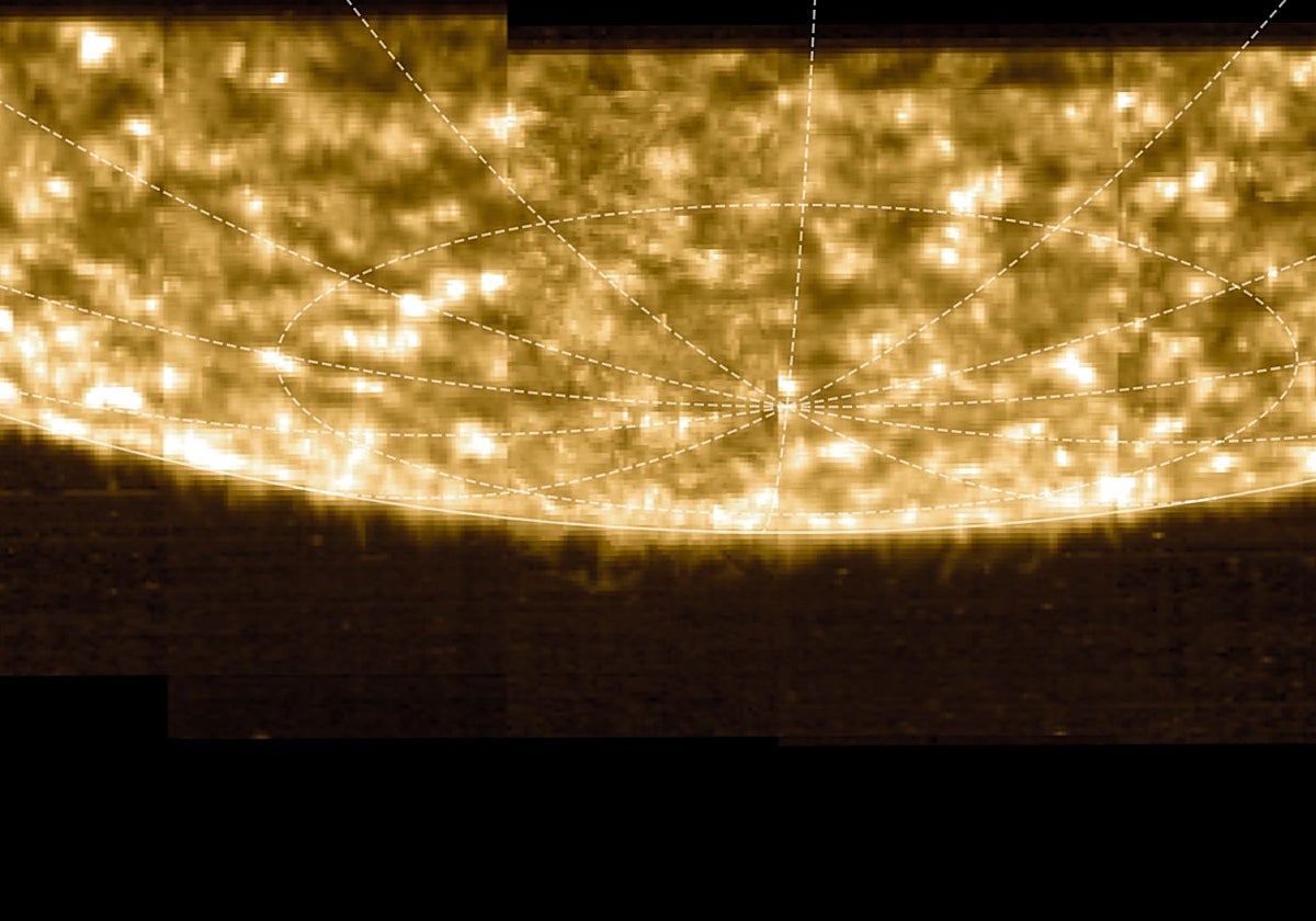 La primera imagen del polo sur del Sol