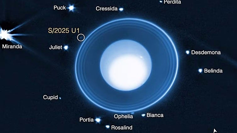 Descubren una nueva luna  de Urano (y ya van 29) gracias al telescopio espacial James Webb