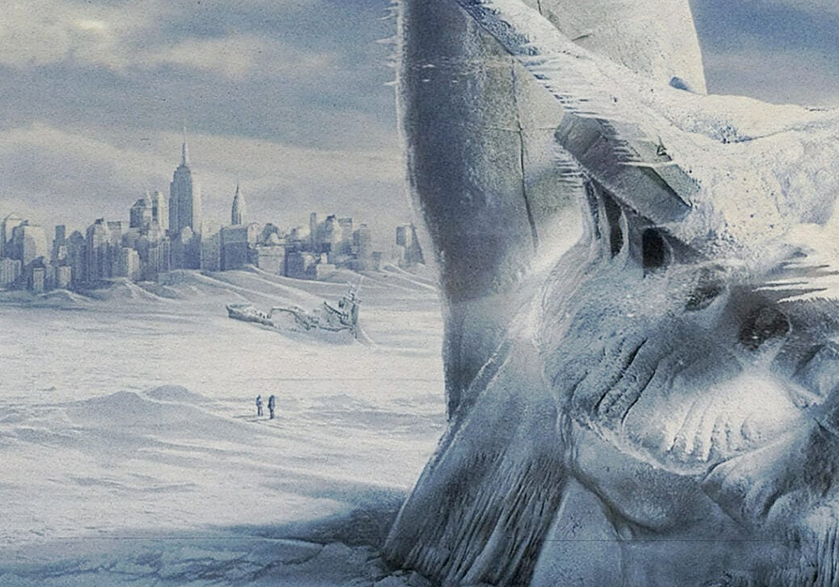 Imagen de la película 'El día de mañana' (2004), en la que un cambio climático sume a la Tierra en una nueva era glacial