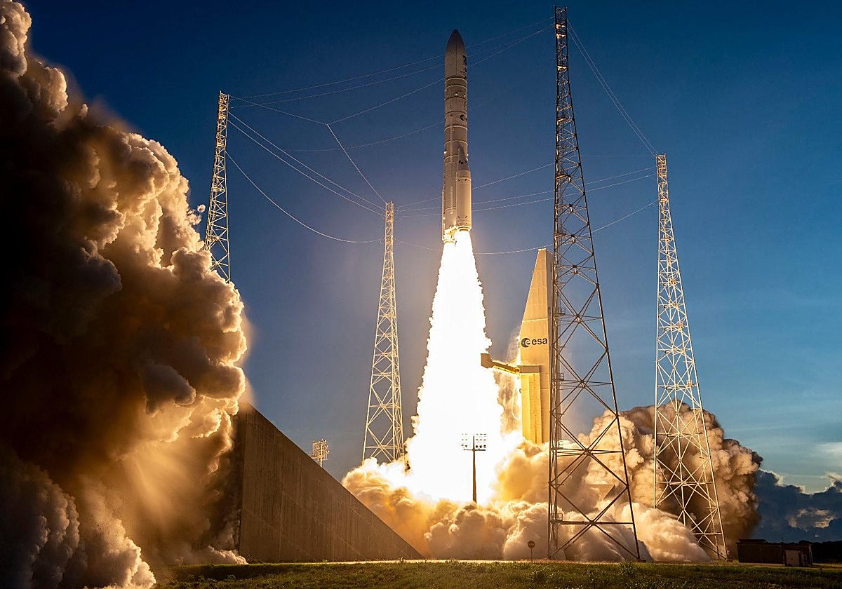 Momento del lanzamiento de Sentinel-1D