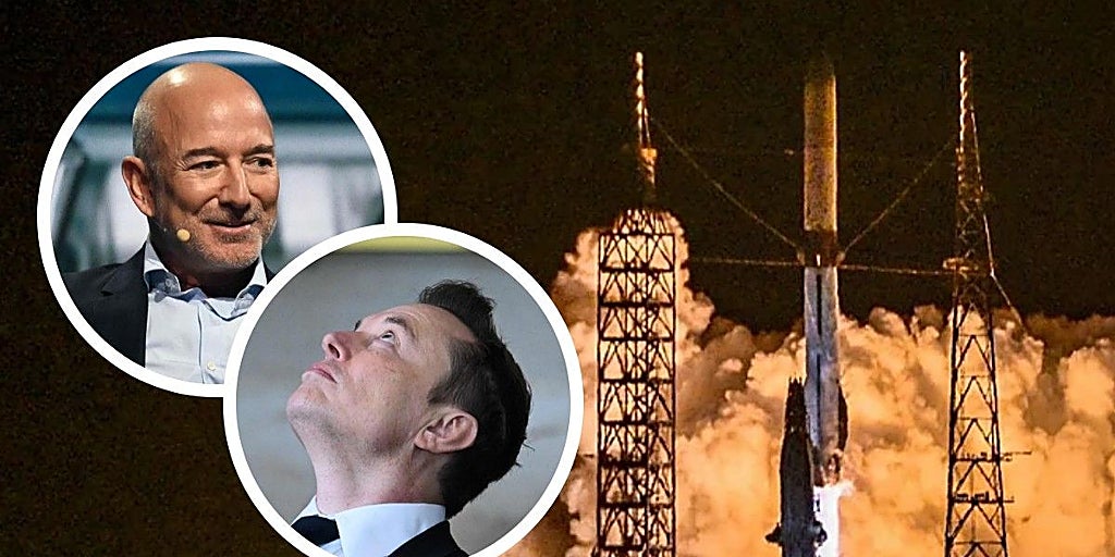 Guerra de las galaxias versión millonarios: Jeff Bezos contraataca a Elon Musk con el segundo vuelo de su cohete reutilizable New Glenn